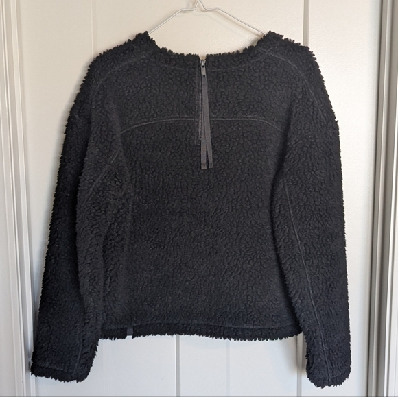 Lululemon Wool Whenever Crewneck Pullover - Black sz 8 - Picture 4 of 6